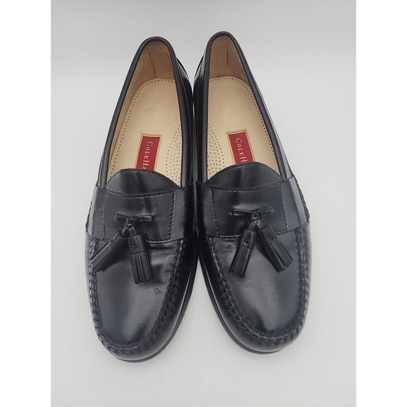 Men\'s Cole Haan Pinch Tassel Loafers In Black Leather Size 9.5‎ B main image 6